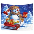thumbnail image 1 of Tapiz de pared de Navidad Decoración colgante de pared Muñeco de nieve Papá Noel Árbol de Navidad Elemento Impresión digital Tapiz Ropa de cama Tapiz Dormitorio Sala de estar Estilo Sailing  Electrónica, 1 of 4