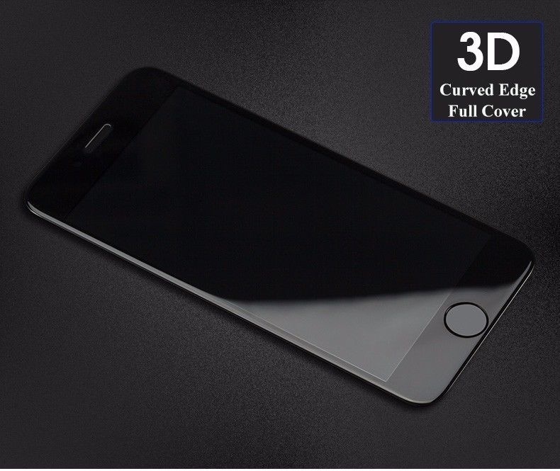 thumbnail image 3 of Film de Protection d'Écran en Verre Trempé à Couverture Complète Incurvée 3D (whiteIphone7), 3 of 8