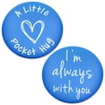 thumbnail image 1 of Moneda Coleccionable MIXJOY Abrazo de Bolsillo Doble Cara Azul, 1 of 7