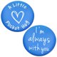 thumbnail image 1 of Moneda Coleccionable MIXJOY Abrazo de Bolsillo Doble Cara Azul, 1 of 7