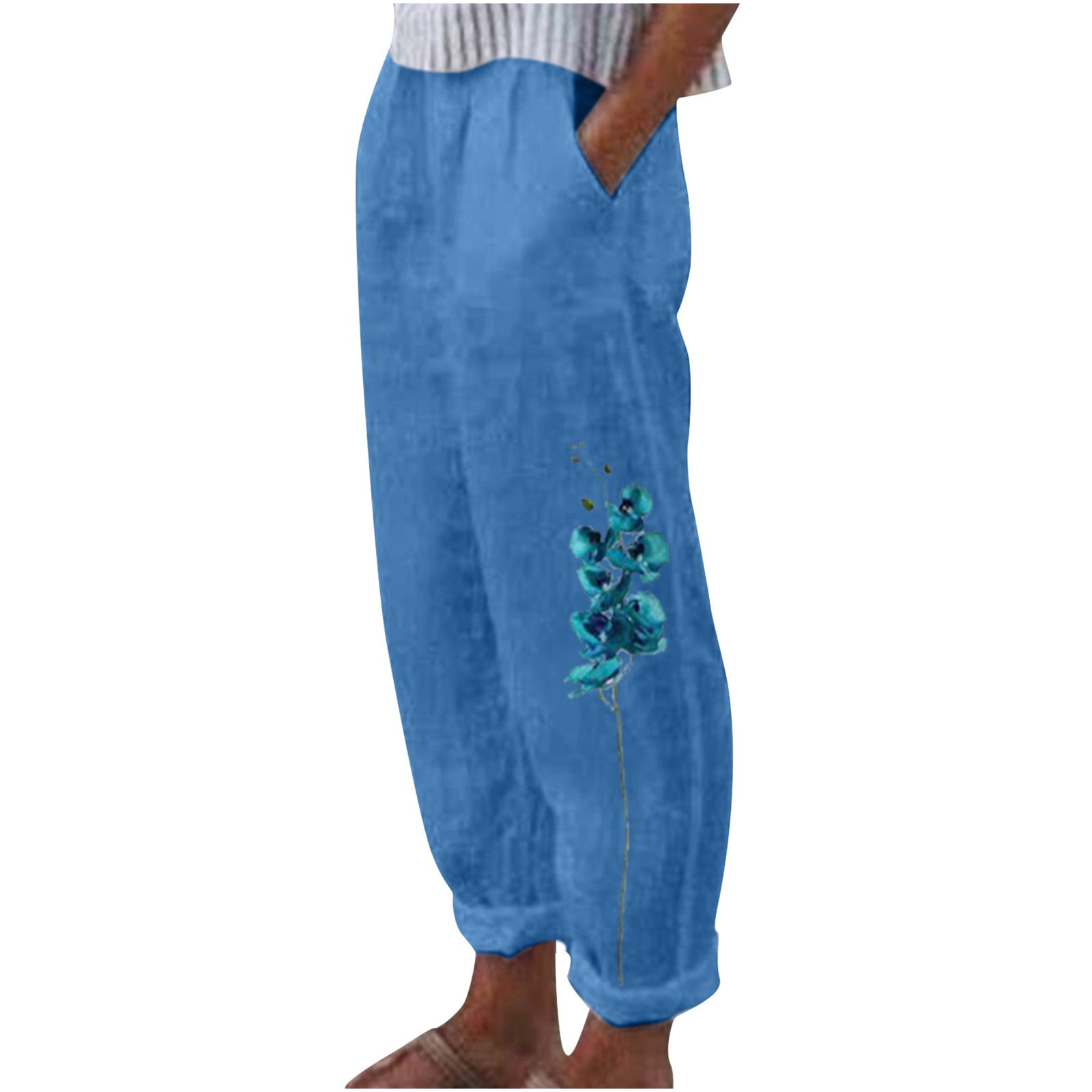 JYNZ Linen Pants for Women Petite 
