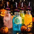 thumbnail image 5 of 24PCS Halloween Disposable Drink Straws 6Styles Witch Hat Skull Pumpkin Decor, 5 of 7