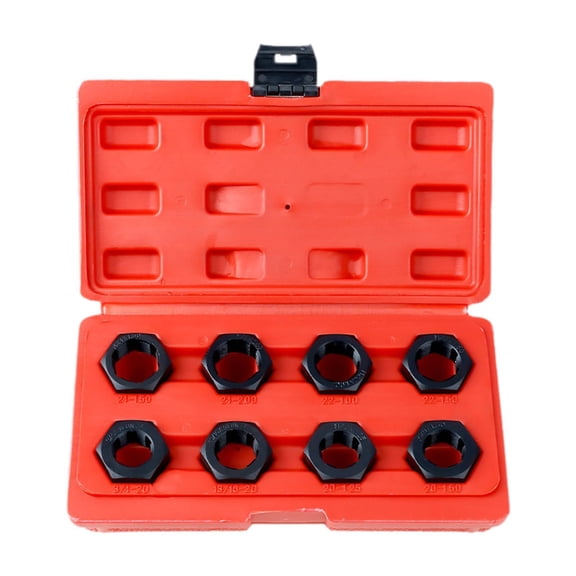 FVDPWYE 8Pcs Axle Spindle Rethreading Tool Set Efficient Sturdy Thread Chaser Repair