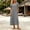 Gray, variant on Asgosdo Women Dresses Short Sleeve Solid Color Loose Fit Comfy Soft Lounge Maxi Dress with Pocket