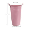 thumbnail image 4 of 2pcs Modern Style Flower Buckets Home Decorative Colored Iron Flower Container, 4 of 6