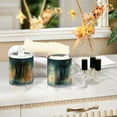 thumbnail image 4 of Yayeee 2 Pack Qtip Holder Bathroom Cotton Swab Canister with Lid Clear Dispenser Set, Night Forest Scene, 4 of 6