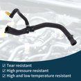 thumbnail image 5 of Unique Bargains Radiator Hose Heater Hose No.C2D17859 for Jaguar XJ 3.0 2011 Rubber Warm Water Pipe Black 1 Pc, 5 of 6