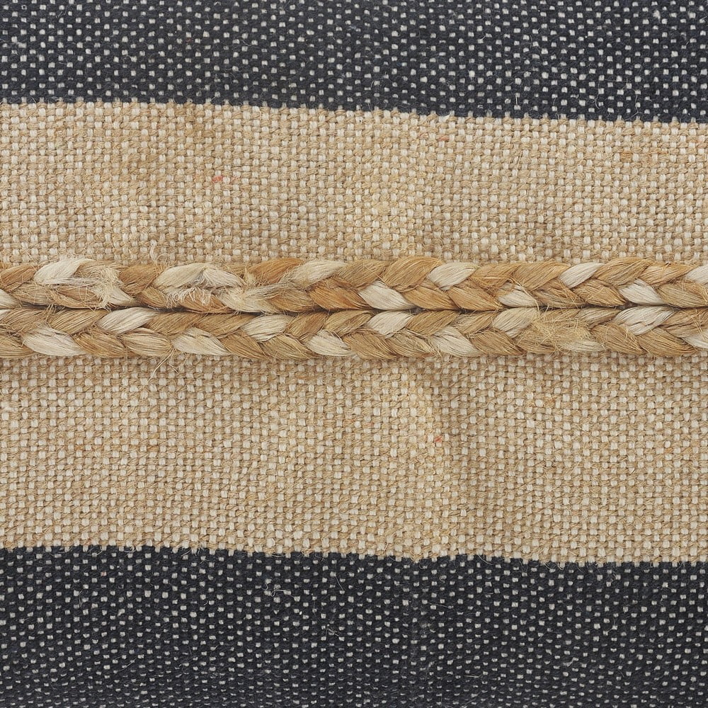 Ox Bay Daniel 14" x 36" Denim/Tan Striped Adult Decorative Lumbar Throw Pillow Cover
