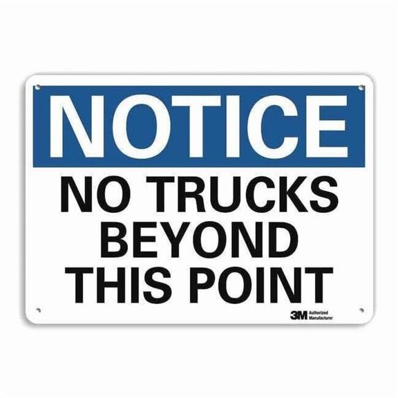 Lyle Notice Sign,10 inx14 in,Aluminum U5-1421-RA_14X10