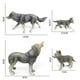 thumbnail image 5 of 1 Juego de modelo de Animal , figuras de de plástico de simulación de salvajes iños, juego educativo de cumpleaños Yotijar Lobos salvajes animales, 5 of 9