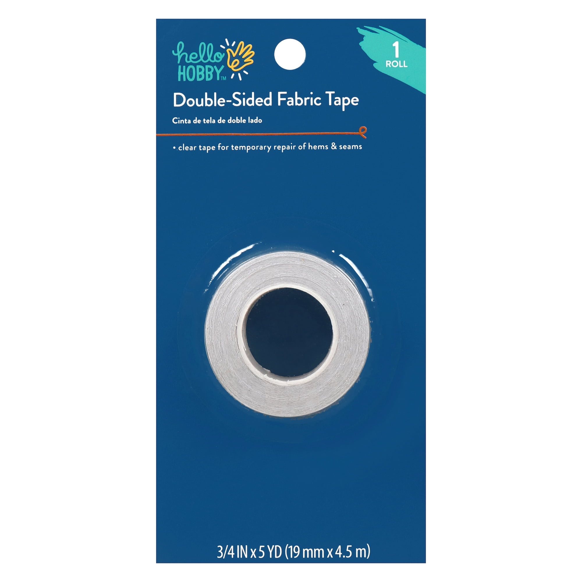 (6 pack) Hello Hobby Double-Sided Clear Fabric Tape, 5 Yards