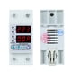 thumbnail image 4 of Relé 63a 220V DIN Rail Ajustable Sobre VoltaJe y Bajo Voltaje Protector Protector Relé Sobre Protección de Corriente Uso del Hogar Pantalla LED DUAL, 4 of 7