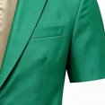 thumbnail image 6 of StSilkitty Men's 2 Piece Casual Outfits Short Sleeve Collared 2 Buttons Blazer and Shorts Set Summer Lightweight Comfy Sets, 6 of 9