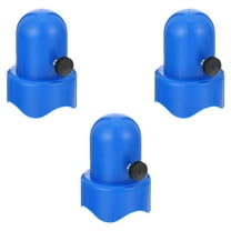 Minkissy 3Sets Trampoline Pillar Cover Blue Plastic Pole Lid for Easy Installation