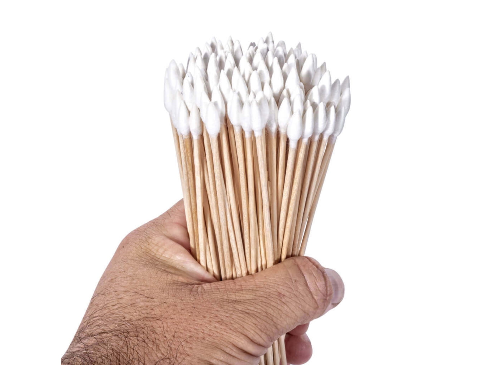 Breakthrough Clean Technologies® Cotton Swabs, 6"L, 200-Pack, White