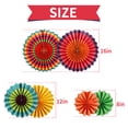 thumbnail image 4 of Easy Joy 6pcs Colorful Hanging Paper Fans Party Decorations for Birthday Baby Shower Graduation Summer Party Decorations, 4 of 7