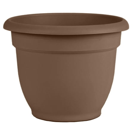 UPC 087404563126 product image for Bloem Ariana Self Watering Planter 13 x 10.25 Plastic Round Chocolate Brown | upcitemdb.com