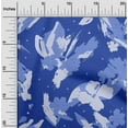 thumbnail image 1 of oneOone Polyester Spandex Medium Blue Fabric Florals Sewing Craft Projects Fabric Prints By Yard 56 Inch Wide-H56, 1 of 1