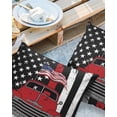 thumbnail image 3 of Outdoor Pillow Covers Throws 4th of July Red Farm Truck Star,Waterproof Pillow Cases Pack of 2 Independence Day Black White Stripe,Durable Cushion Cover Pillowcase for Patio Balcony Couch Garden, 3 of 7