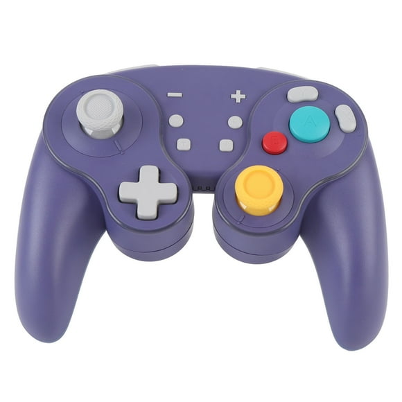 Wireless Game Controller, Video Game Controller RGB 5 Levels Vibration Mechanical Buttons for Home Purple