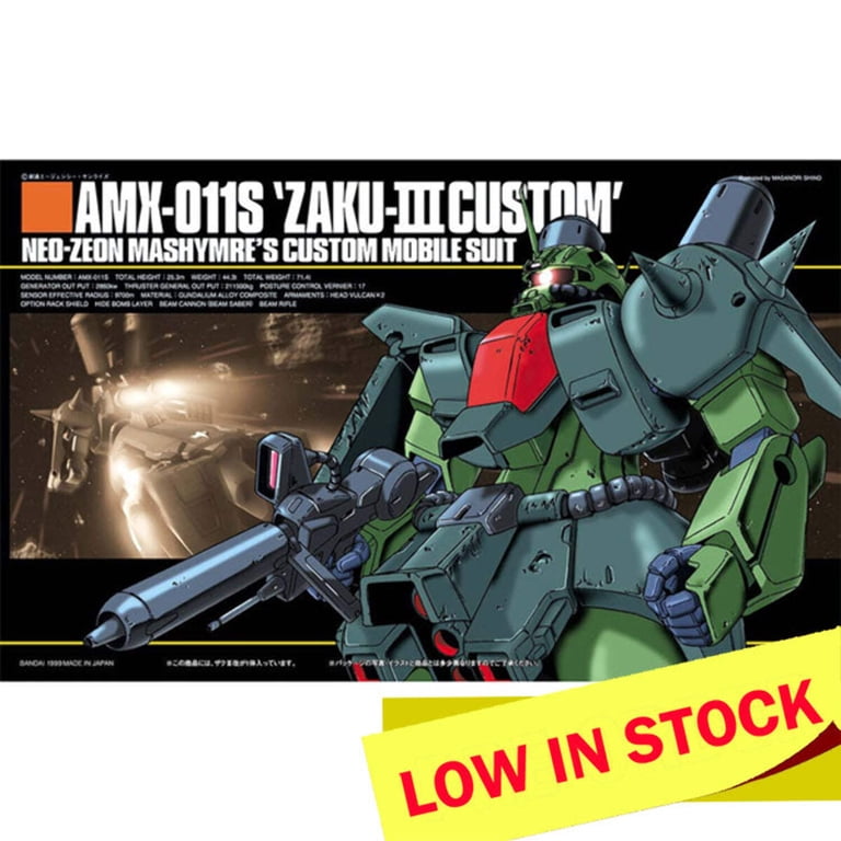 Bandai Hobby ZZ Gundam HGUC AMX-011S Zaku III Custom Kai HG 1/144