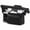 Black, variant on Stroller Organizer Bag with 2 Cup Holders, 6.3X13X3.94In Storage Caddy, Cloth Tote Insulated Drink Holder Accessory for Parent Outdoor Outings,Blue