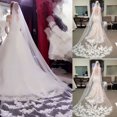 thumbnail image 4 of Voile de Mariée 300CM avec Peigne Filet Voile de Mariage Simple Couche Accessoires pour Cheveux, 4 of 8