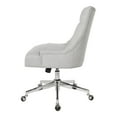 thumbnail image 6 of Amelia Office Chair in Fog Gray Fabric with Chrome Base, 6 of 11