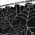 thumbnail image 3 of Halloween Spider Webs Shower Curtain 84"x72" ,Bathroom Decorative Shower Curtains Set with 12 Hooks,Modern Waterproof Washable Shower Curtain, 3 of 6