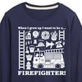 thumbnail image 3 of Disney - Firefighter - When I Grow Up I Want To Be A - Toddler & Youth Long Sleeve Graphic T-Shirt, 3 of 5
