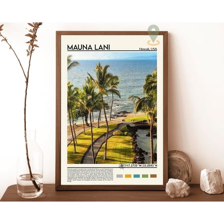Mauna Lani Print, Mauna Lani Poster, Mauna Lani Wall Art, Mauna Lani Travel, Mauna Lani Art Print, Mauna Lani Artwork, Hawaii Poster Print Wall Art, Modern Wall Decor, 8x12 UNFRAMED