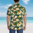 thumbnail image 3 of Lsque Sunflowers And Butterflies pattern Hawaiian Shirt for Men, Unisex Summer Beach Casual Short Sleeve Button Down Shirts-XX-Large, 3 of 9