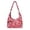 Candy Canes, variant on Santa Candy Cane Quilted Hobo Bag for Women Shoulder Bag Green Christmas Teacher Nurse Laptop Work Tote with Matching Pendant and Adjustable Strap for Holiday Outings