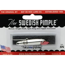 Bay de Noc Swedish Pimple Jigging Spoon 1/4oz Nickel