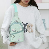 Crossbody Running Pack with Adjustable Running Belts and 2 Zipper Pockets, for Women and Men, Ideal for Workout, Travel, Jogging, Cycling, Hiking, and Outdoor Activities