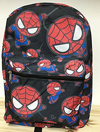 Backpack - Marvel - Spiderman - Black All-Over Print New 95048 - Backpack - Marvel - Spiderman - Black All-Over Print New 95048