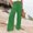 Green, variant on Stephy Women's New Thin Elastic Loose Large Size Korean Version of Everything Long Trousers Casual Trousers Haren, Black, L