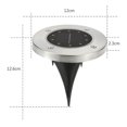 thumbnail image 2 of SolarGroundLights,4PackWaterproofIn-GroundOutdoorLandscapePathwayLightingSensorDiskLightsforGarden,Patio,Walkway,Lawn,Driveway,Yard, 2 of 5