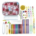 thumbnail image 1 of 1SET Aluminium Crochet Hooks Knit Colorful Crochet Needle Set Sweater Knitting Needls Set DIY Clothes Scarf with Bag, 1 of 6