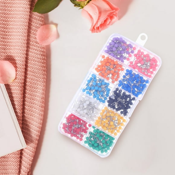 WHAMVOX 500 Pcs Petites Épingles de Marquage Couleurs Assorties Notifications pour Cartes