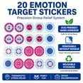 thumbnail image 2 of ToyMingle Suction Cup Sticky Darts Game Set, 3 Soft Rubber Darts with 4 Reusable Emoji Targets, Office Stress Relief, 2 of 6