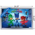 thumbnail image 3 of PJ Masks - Its Time To Be A Hero Wall Poster, 14.725" x 22.375", Framed, 3 of 5