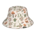 thumbnail image 1 of Balery Forest Mushrooms Insects Sombreros para el sol para hombre y mujer, sombrero de pescador con UPF 50+, 1 of 6