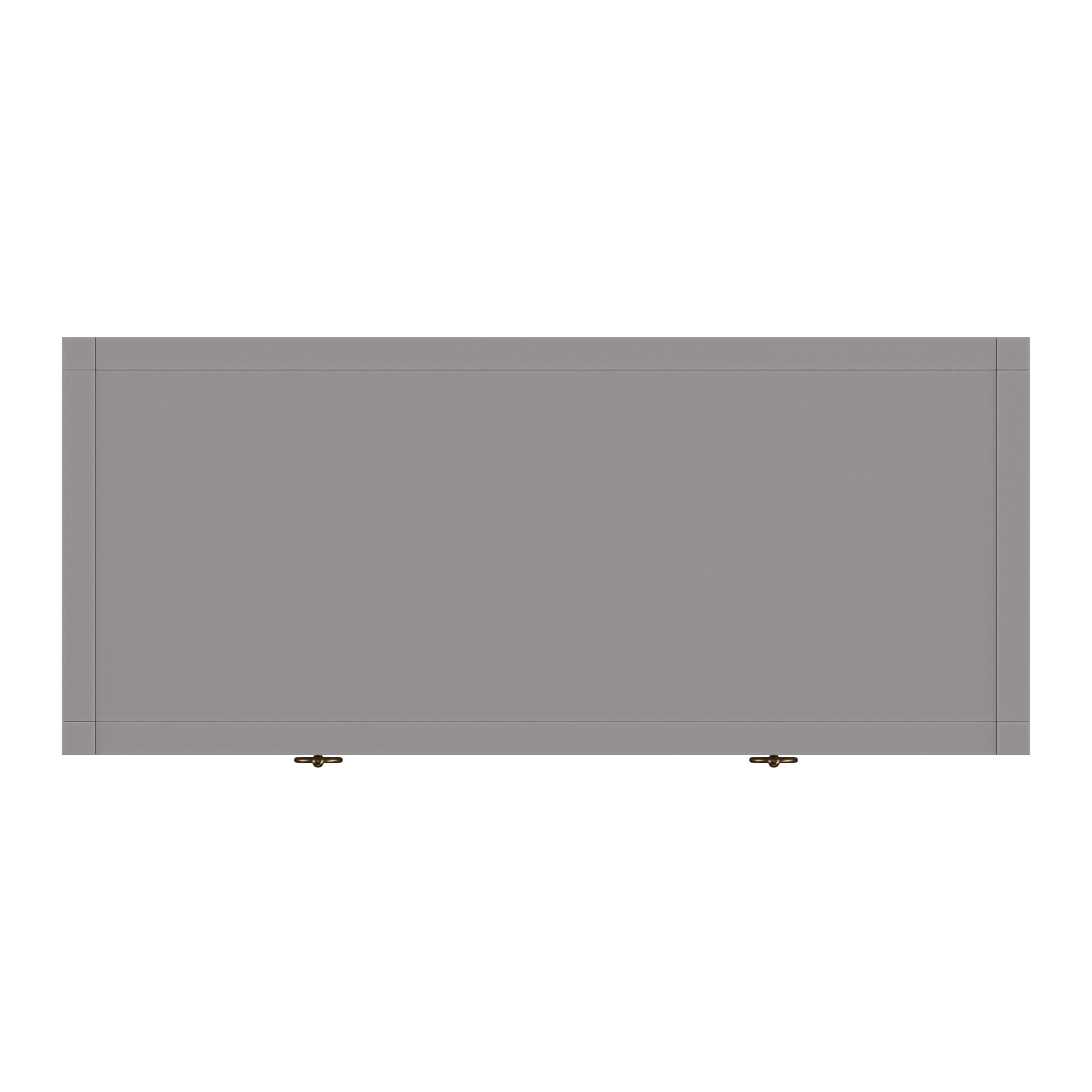 Weston Home Zaylee 2-Drawer Wood Writing Desk, Frost Grey Finish