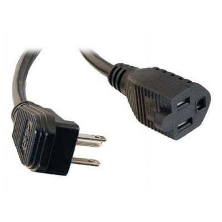 C2G 3ft 18 AWG Flat Plug Power Strip Plus