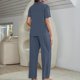 thumbnail image 4 of Conjunto de pijama de 3 piezas para mujer blusa holgada sujetador y pantalones conjunto de ropa de descanso, 4 of 9