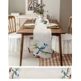 thumbnail image 6 of Hokiten Table Runners 72 Inches Long Dress Scarves, Spring Blue Bird Farmhouse Kitchen/Dining Table Runner, Coffee Tablerunners, Summer Vintage Branch Floral Beige 13x72 Inch, 6 of 7