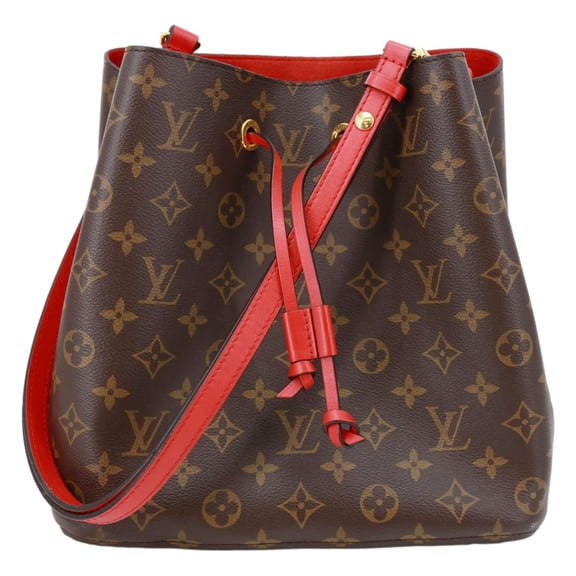 Pre-Owned Louis Vuitton Neonoe MM Giant Monogram Canvas Bucket Shoulder Bag Brown