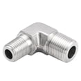 thumbnail image 1 of Conexión para tubería Yoebor codo macho de 90° 1/4" NPT de acero inoxidable, 1 of 6
