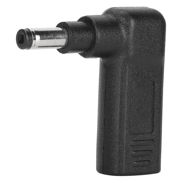Extensión portátil de 4,8 mm x 1,7 mm, diseño de codo, compatible con cables de datos tipo C Adaptador hembra tipo C a macho CC